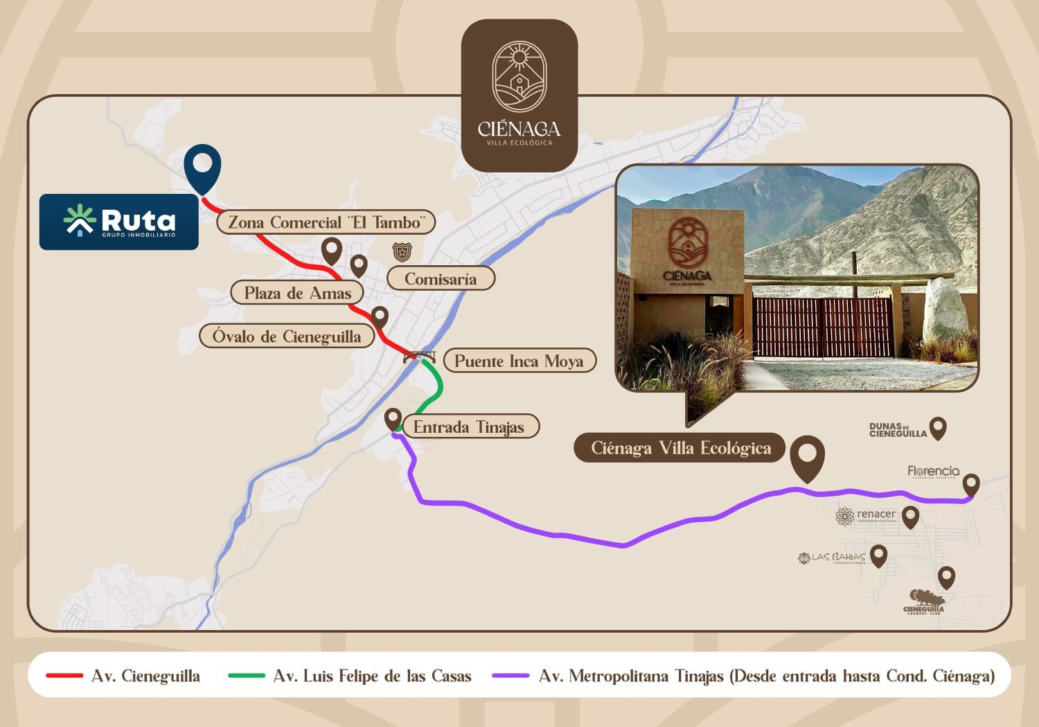 Ubicación Ciénaga Villa Ecológica